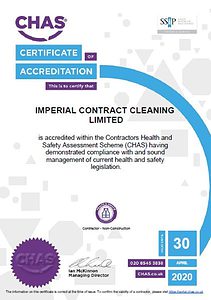 Accreditations Page, our Certificate Of Health and Safety